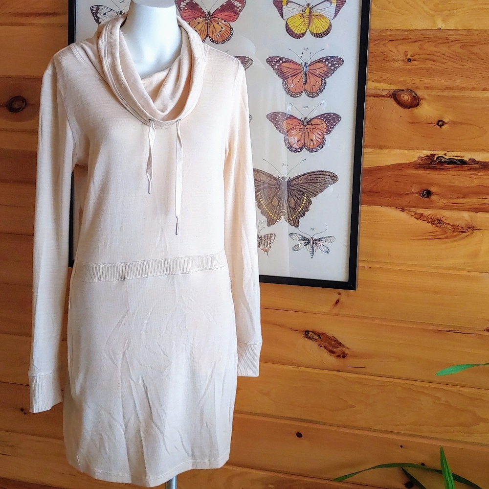 ZeroXposur Active Sweater Dress in Oatmeal